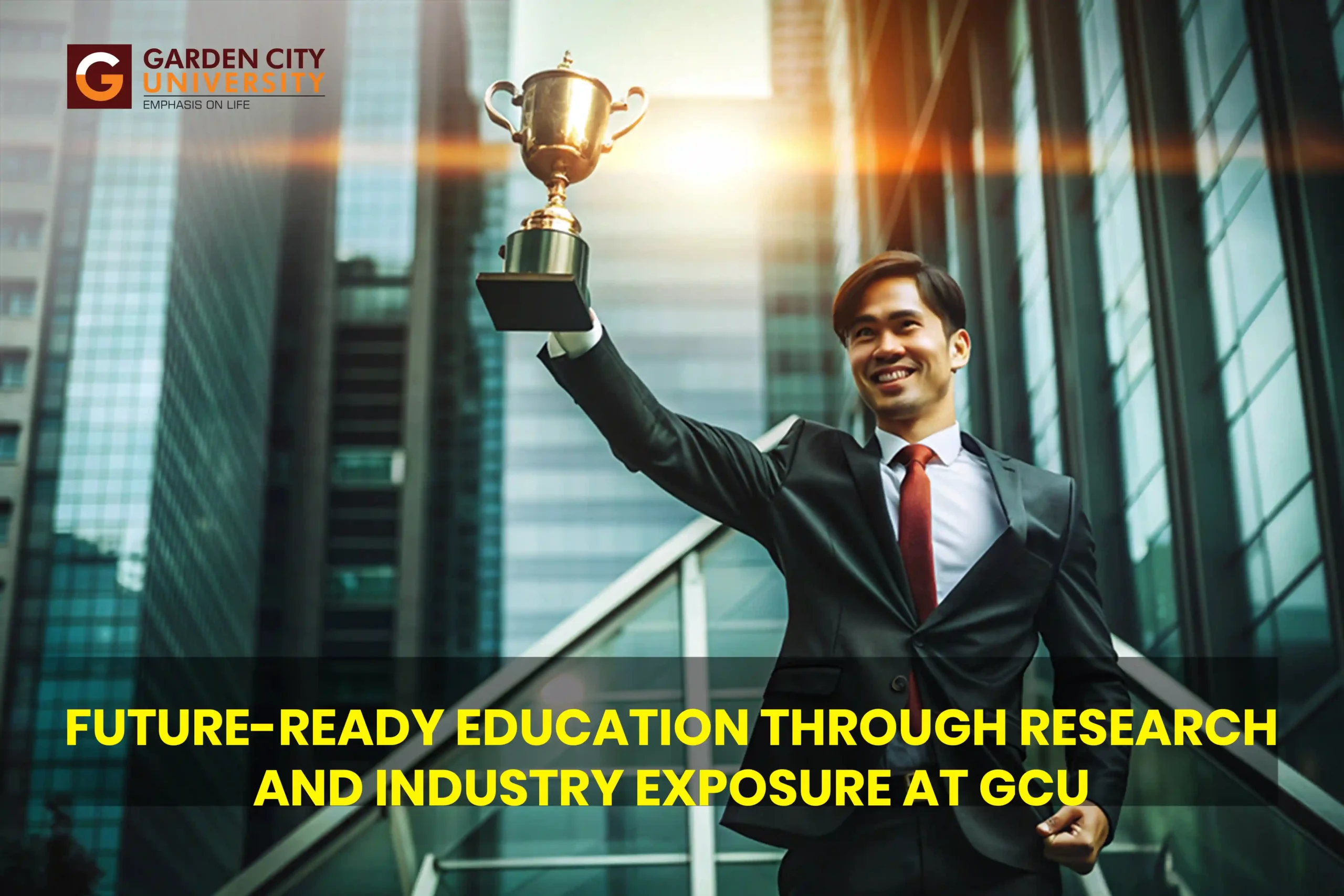 Success and career growth at Garden City University. This image highlights GCU Bangalore’s future-ready education, industry exposure, and proven track record of student achievement and placements in the corporate world.